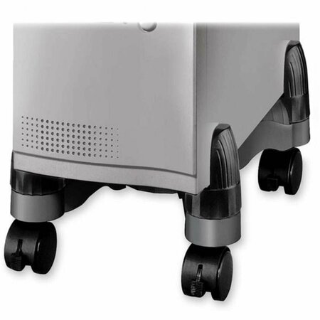 VIRTUAL 10 in. Scissors-Style Mobile CPU Tower Stand, Black VI3190306